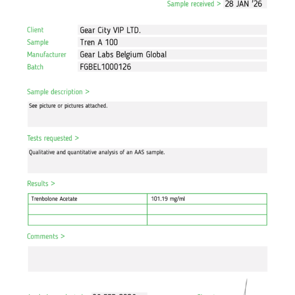 Tren-A® - Trenbolone Acetate 100mg/mL - Image 3